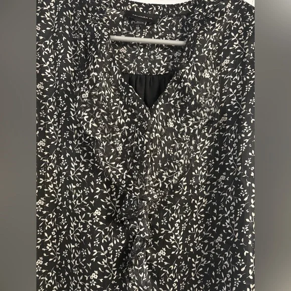 Tamara H. Black and White Floral Blouse - Picture 3 of 11